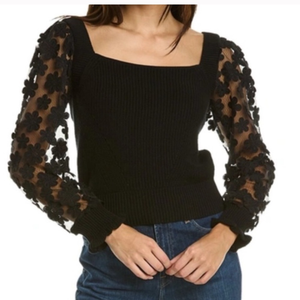 French Connection Black Knit Sweater